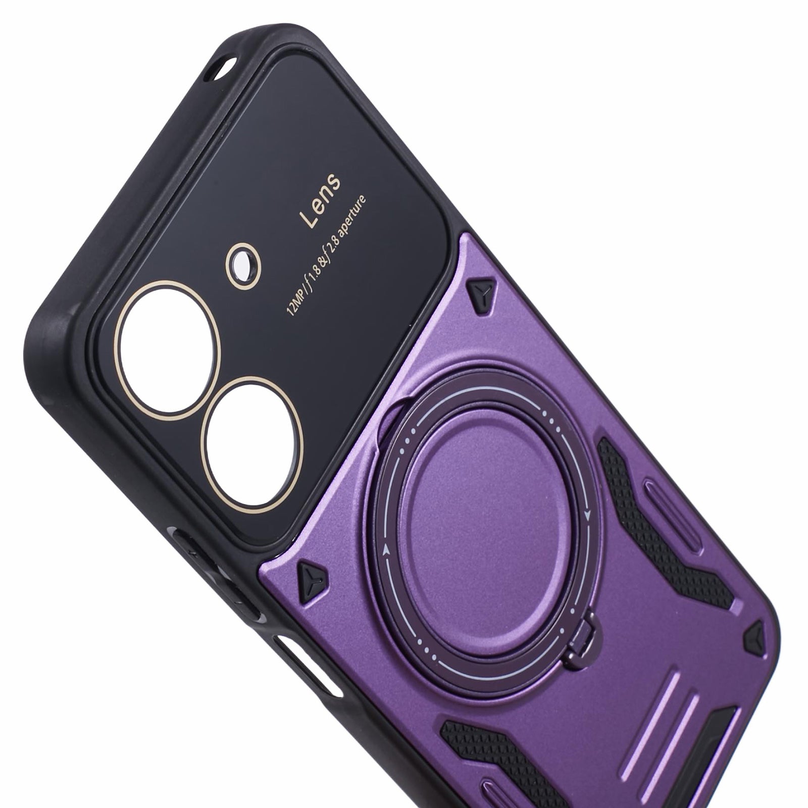 For Xiaomi Redmi 13C 4G / Poco C65 4G Kickstand Case PC+TPU Back Phone Cover Compatible with MagSafe