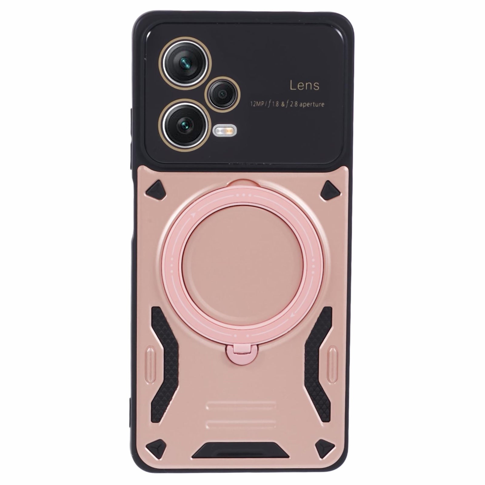For Xiaomi Redmi Note 12 Pro+ 5G Case PC+TPU Kickstand Phone Cover Compatible with MagSafe