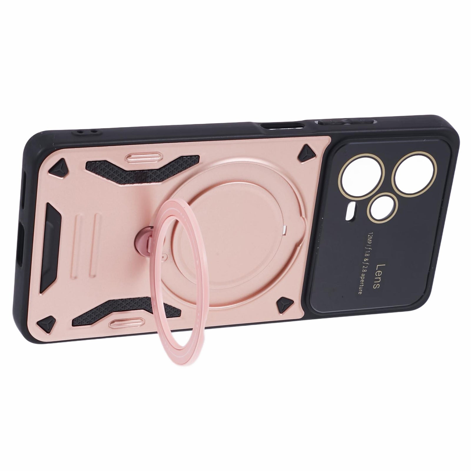 For Xiaomi Redmi Note 12 Pro+ 5G Case PC+TPU Kickstand Phone Cover Compatible with MagSafe