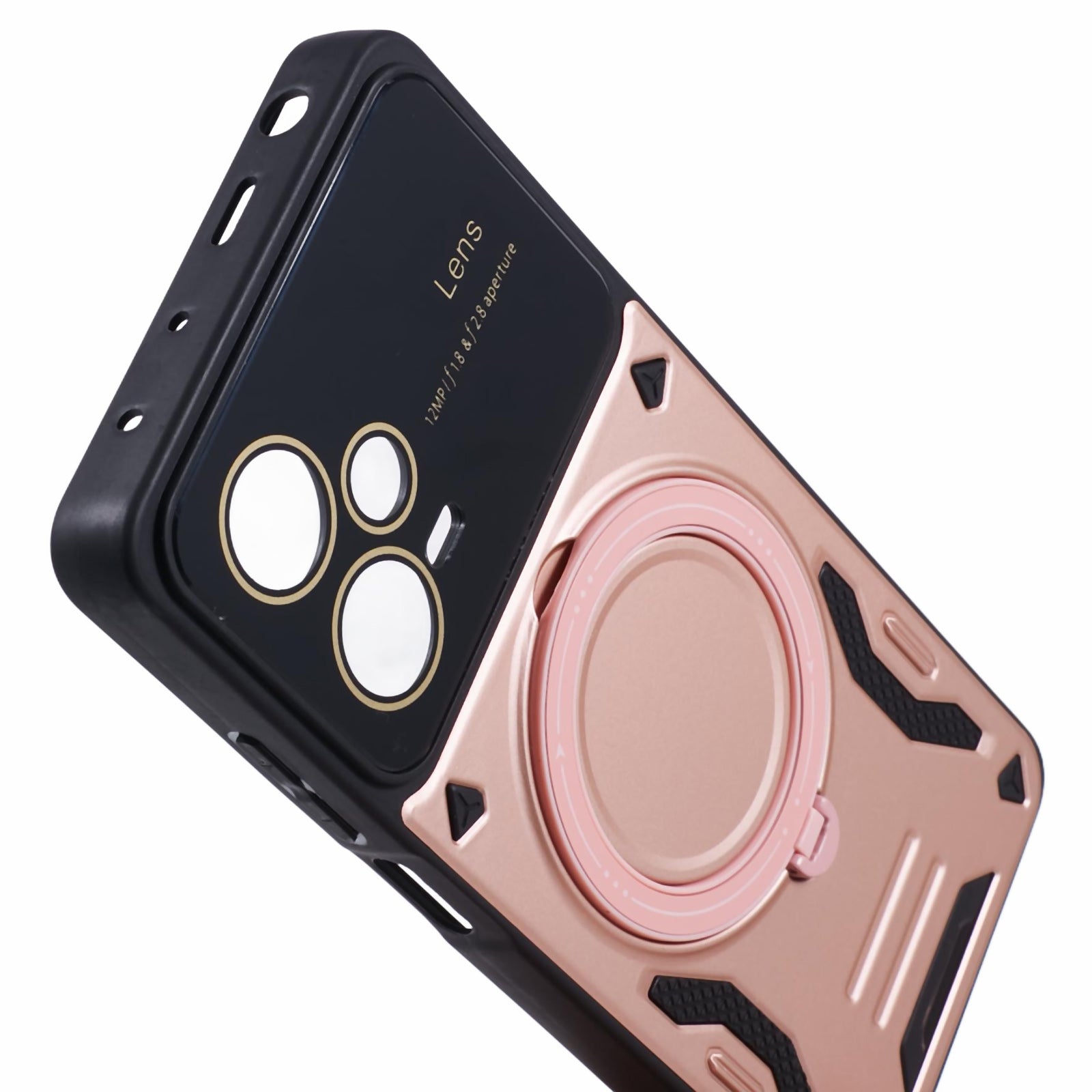 For Xiaomi Redmi Note 12 Pro+ 5G Case PC+TPU Kickstand Phone Cover Compatible with MagSafe