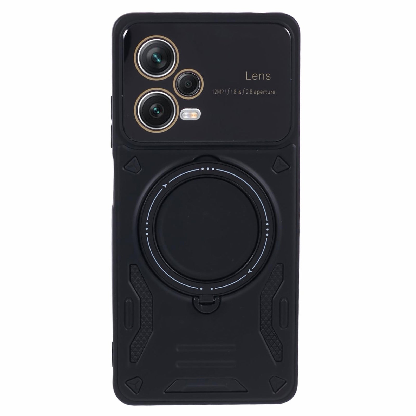 For Xiaomi Redmi Note 12 Pro+ 5G Case PC+TPU Kickstand Phone Cover Compatible with MagSafe