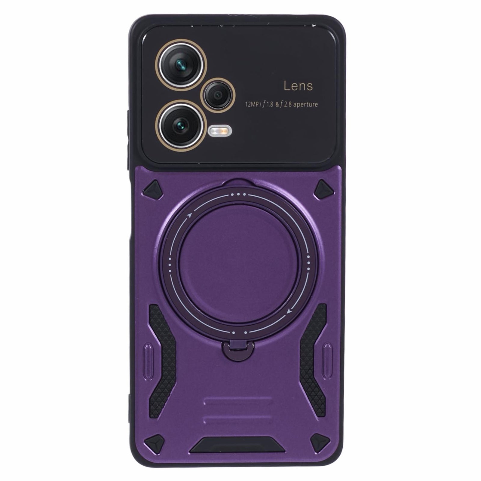 For Xiaomi Redmi Note 12 Pro+ 5G Case PC+TPU Kickstand Phone Cover Compatible with MagSafe