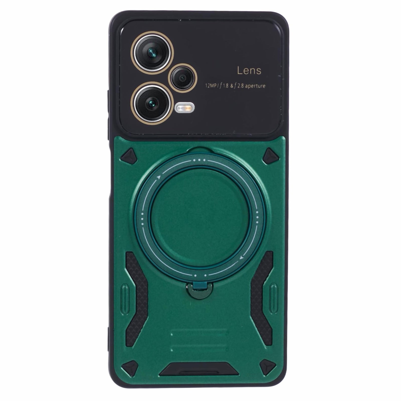 For Xiaomi Redmi Note 12 Pro+ 5G Case PC+TPU Kickstand Phone Cover Compatible with MagSafe