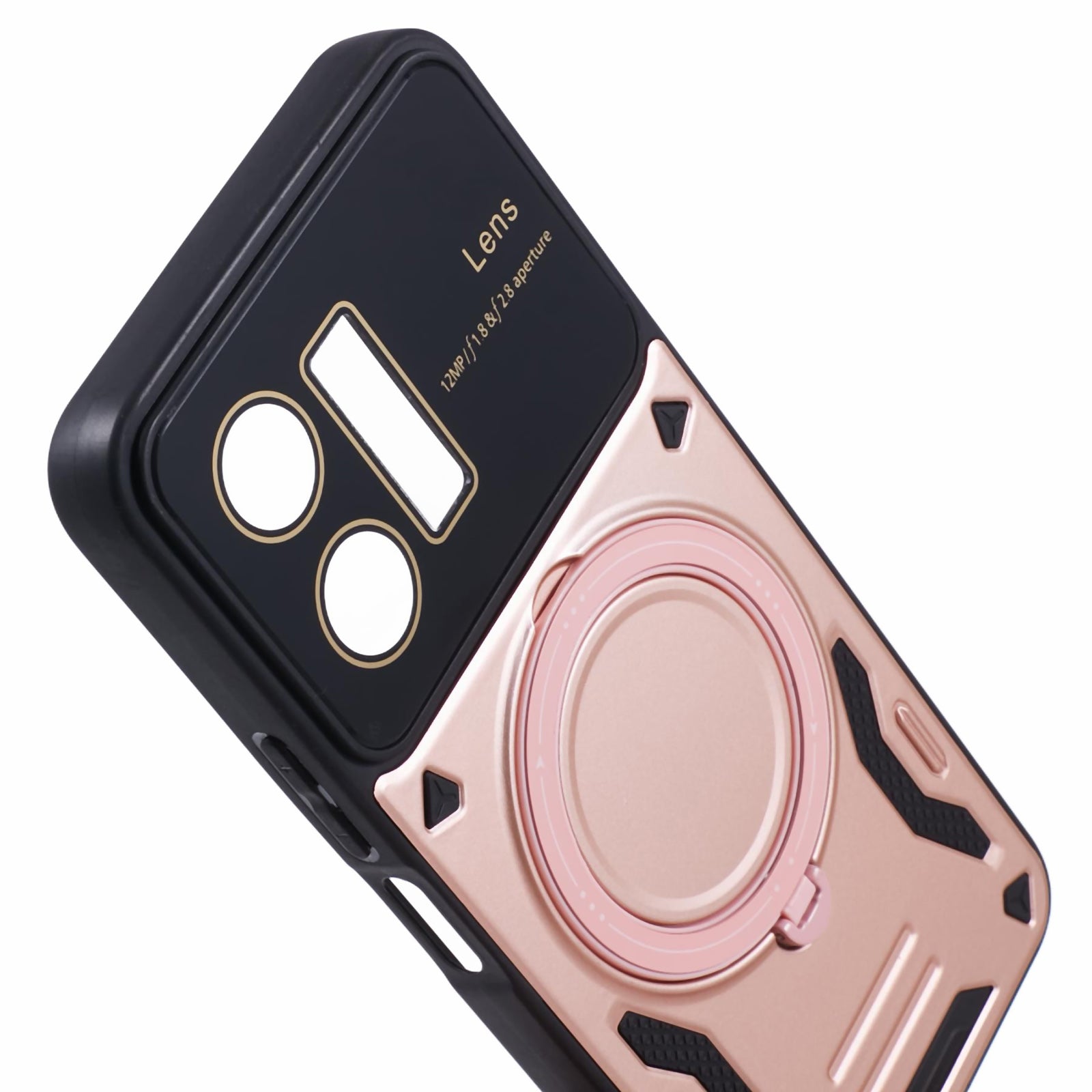 For vivo Y35 4G (2022) / Y22s 4G / Y22 4G Magnetic Case PC+TPU Kickstand Back Phone Cover