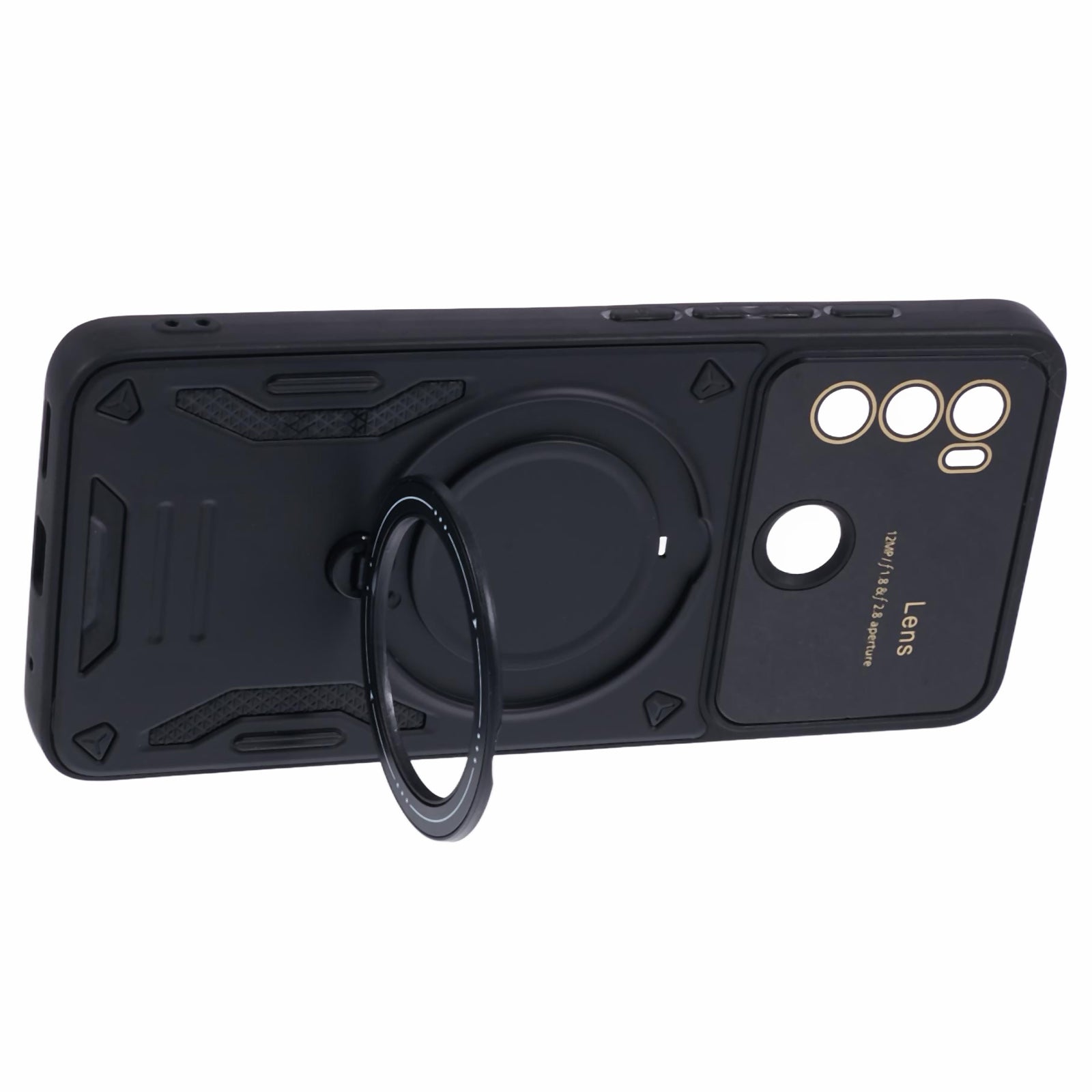 For Motorola Moto G60 Case Magnetic Ring Kickstand PC+TPU Anti-drop Protective Shell