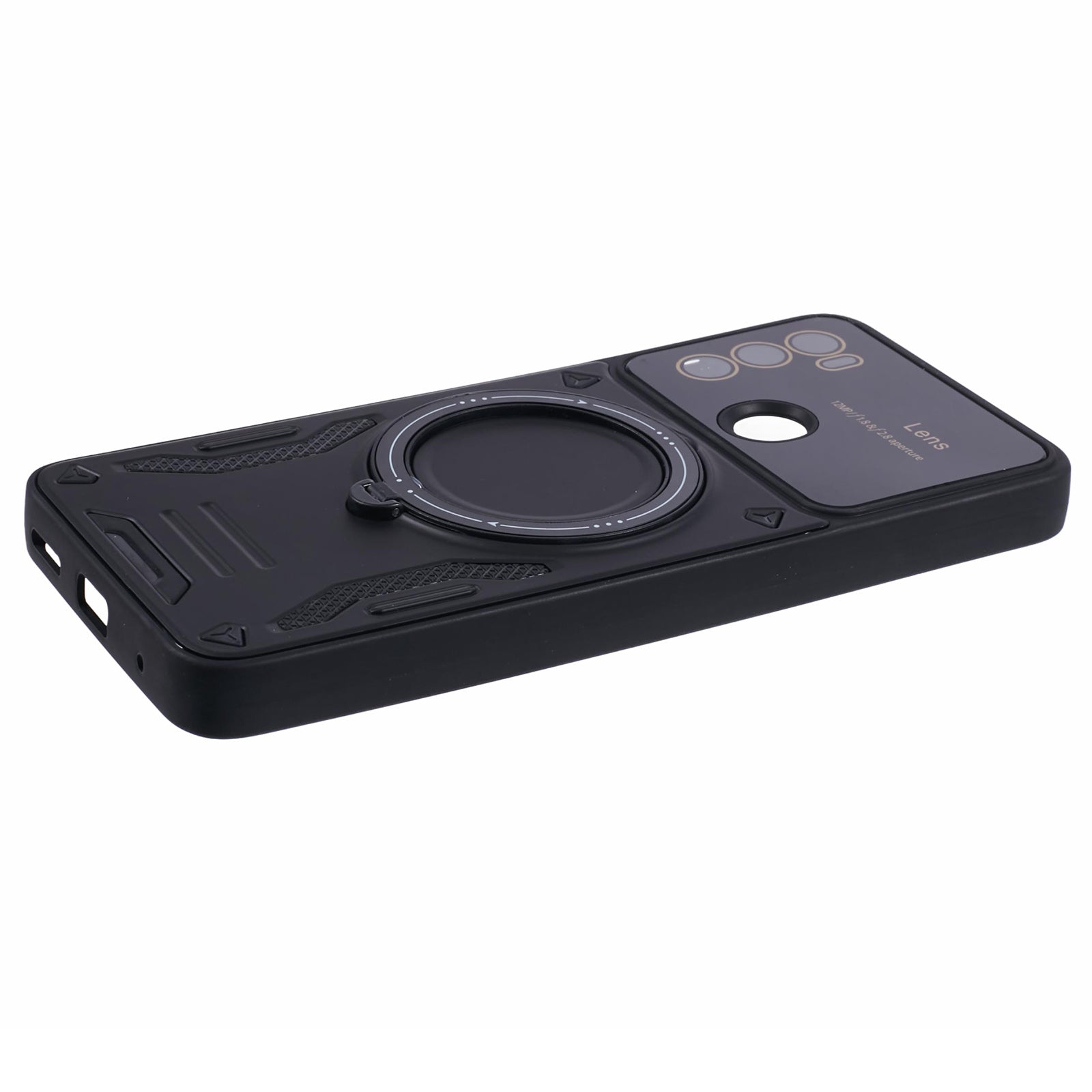 For Motorola Moto G60 Case Magnetic Ring Kickstand PC+TPU Anti-drop Protective Shell