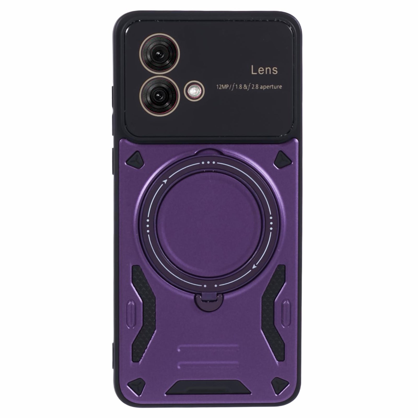 For Motorola Moto G84 5G Back Case Compatible with MagSafe PC+TPU Kickstand Phone Cover