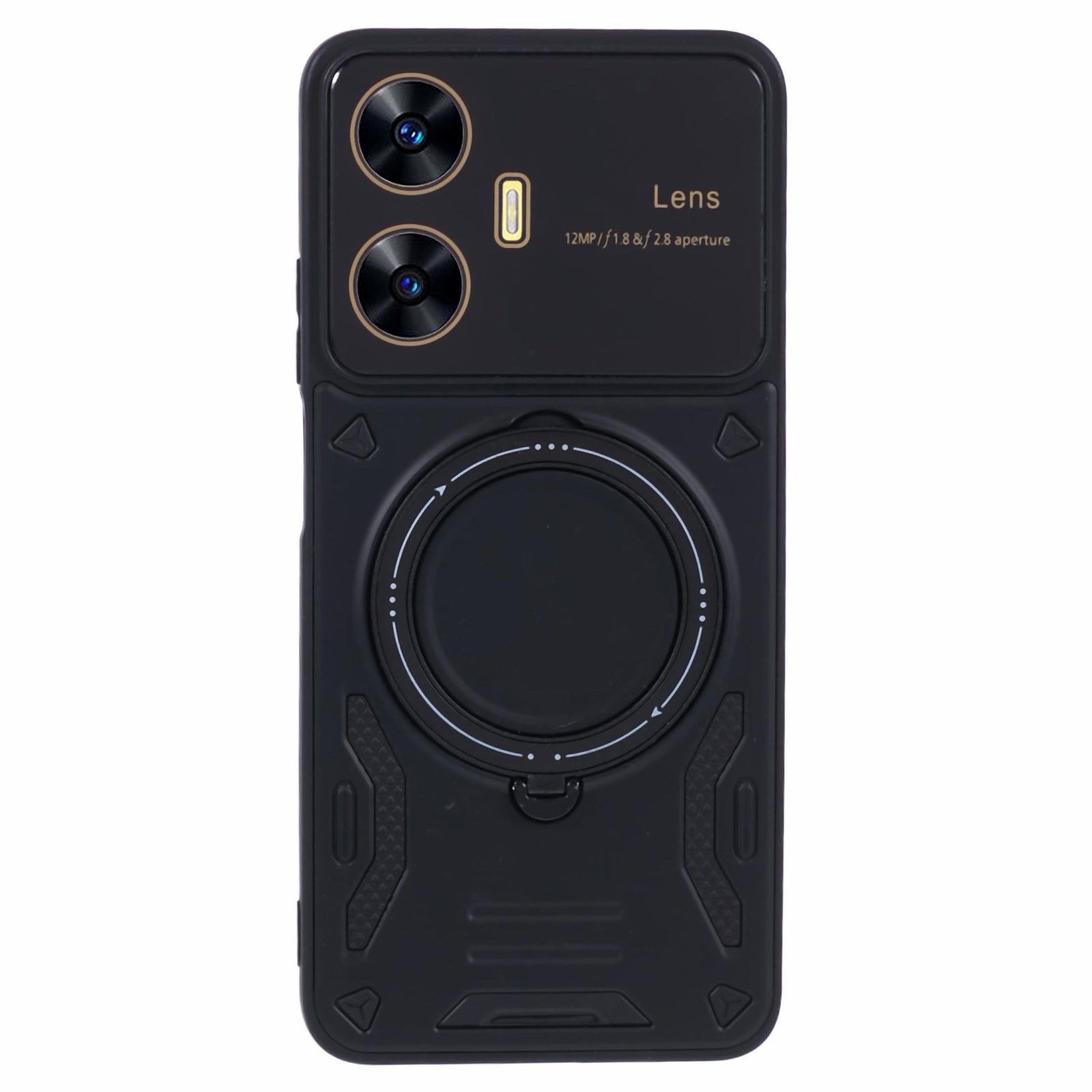 For Realme C55 / Narzo N55 4G Case PC+TPU Kickstand Phone Cover Compatible with MagSafe