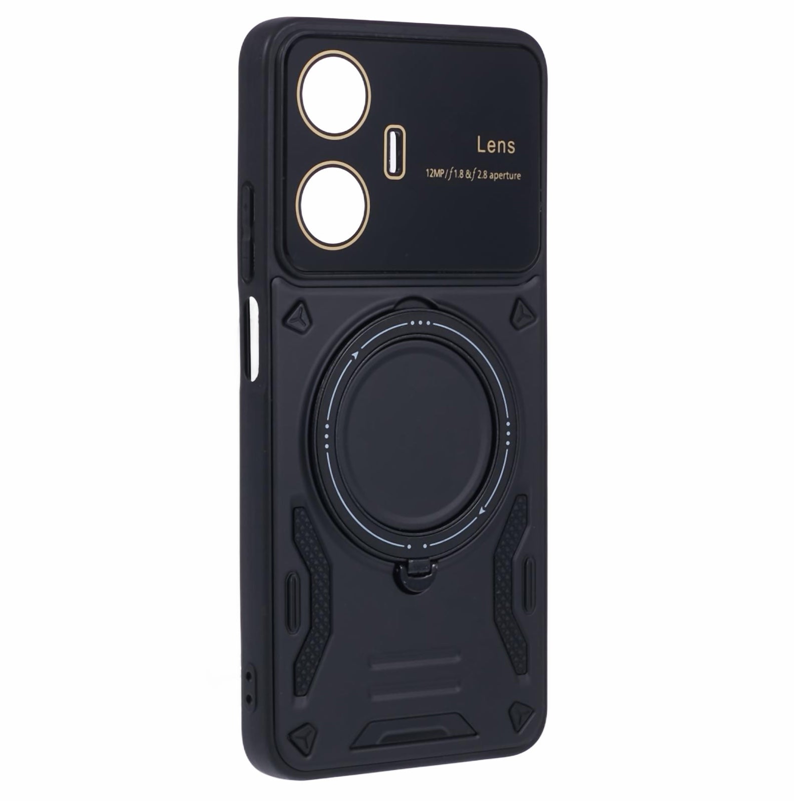 For Realme C55 / Narzo N55 4G Case PC+TPU Kickstand Phone Cover Compatible with MagSafe