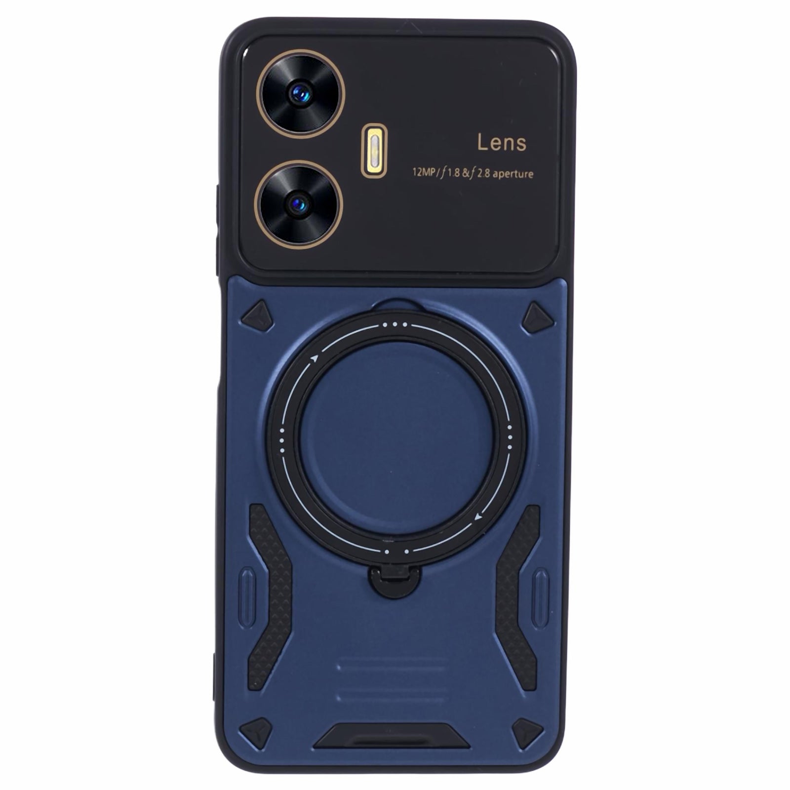 For Realme C55 / Narzo N55 4G Case PC+TPU Kickstand Phone Cover Compatible with MagSafe