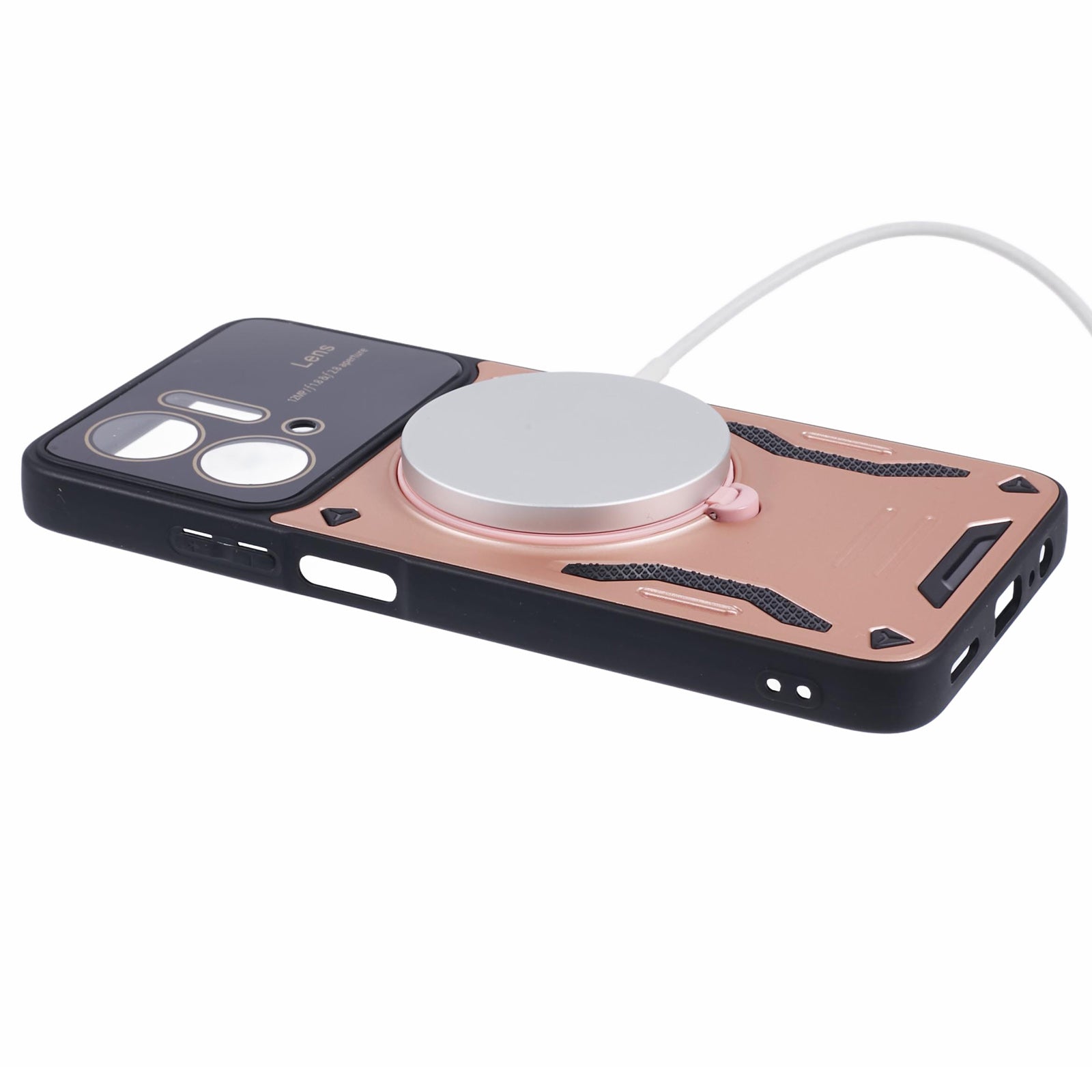 For Honor X7a 4G Case Kickstand PC+TPU Phone Cover Compatible with MagSafe