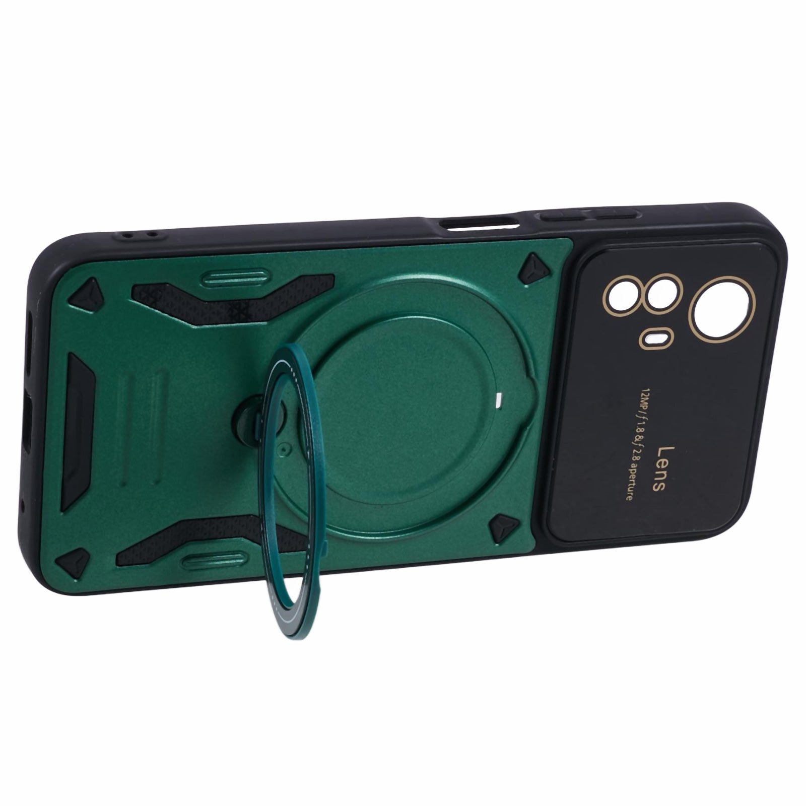 For Xiaomi Redmi Note 12S 4G Protective Case PC+TPU Kickstand Phone Cover Compatible with MagSafe