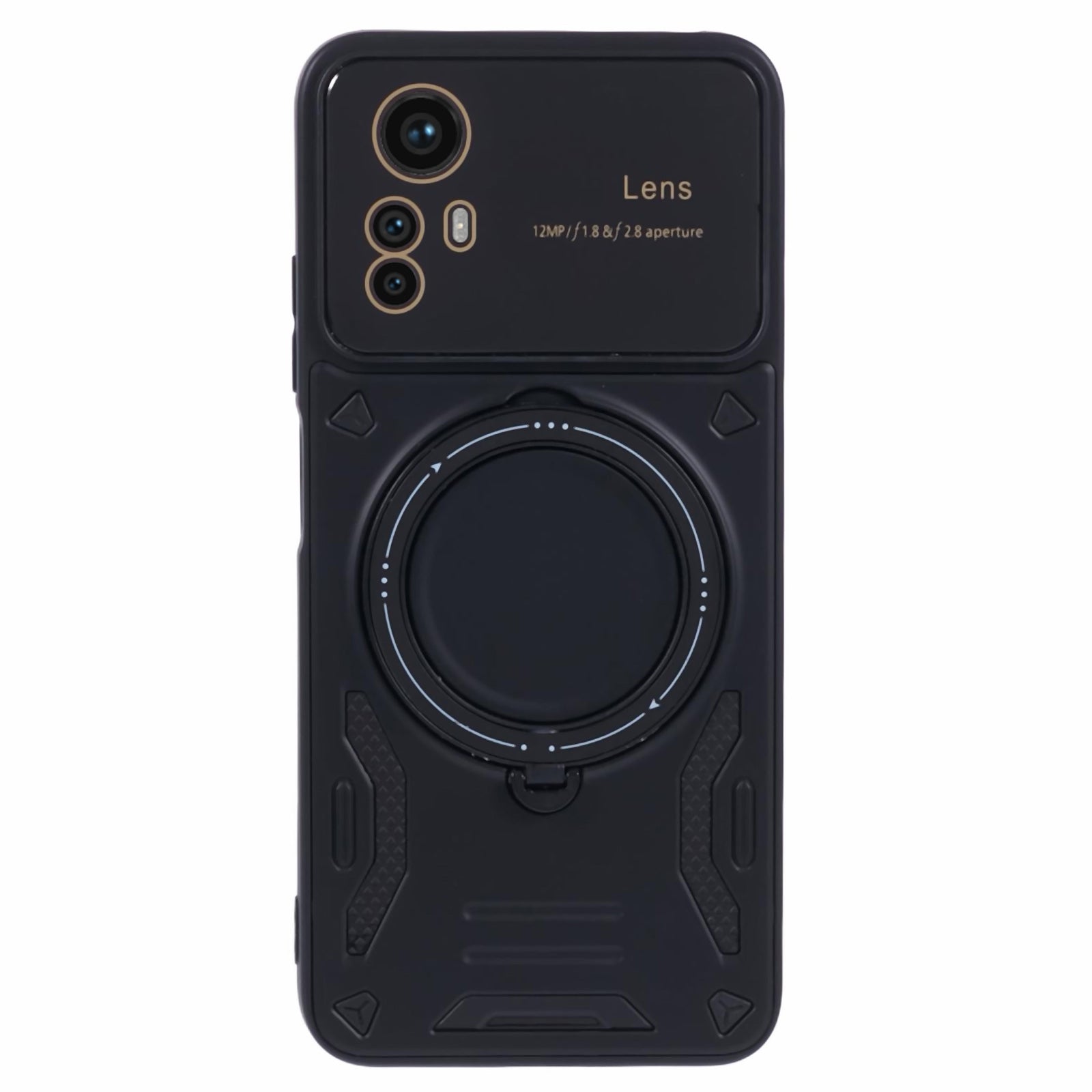 For Xiaomi Redmi Note 12S 4G Protective Case PC+TPU Kickstand Phone Cover Compatible with MagSafe