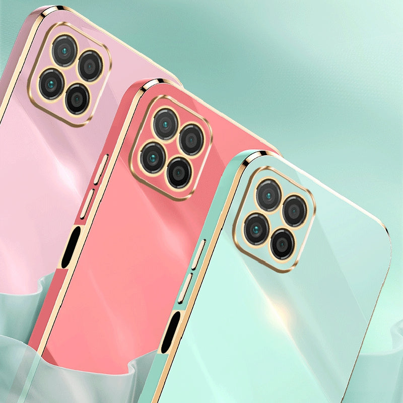 XINLI For Honor X8 5G TPU Case Electroplating Edge Kickstand Protective Cover