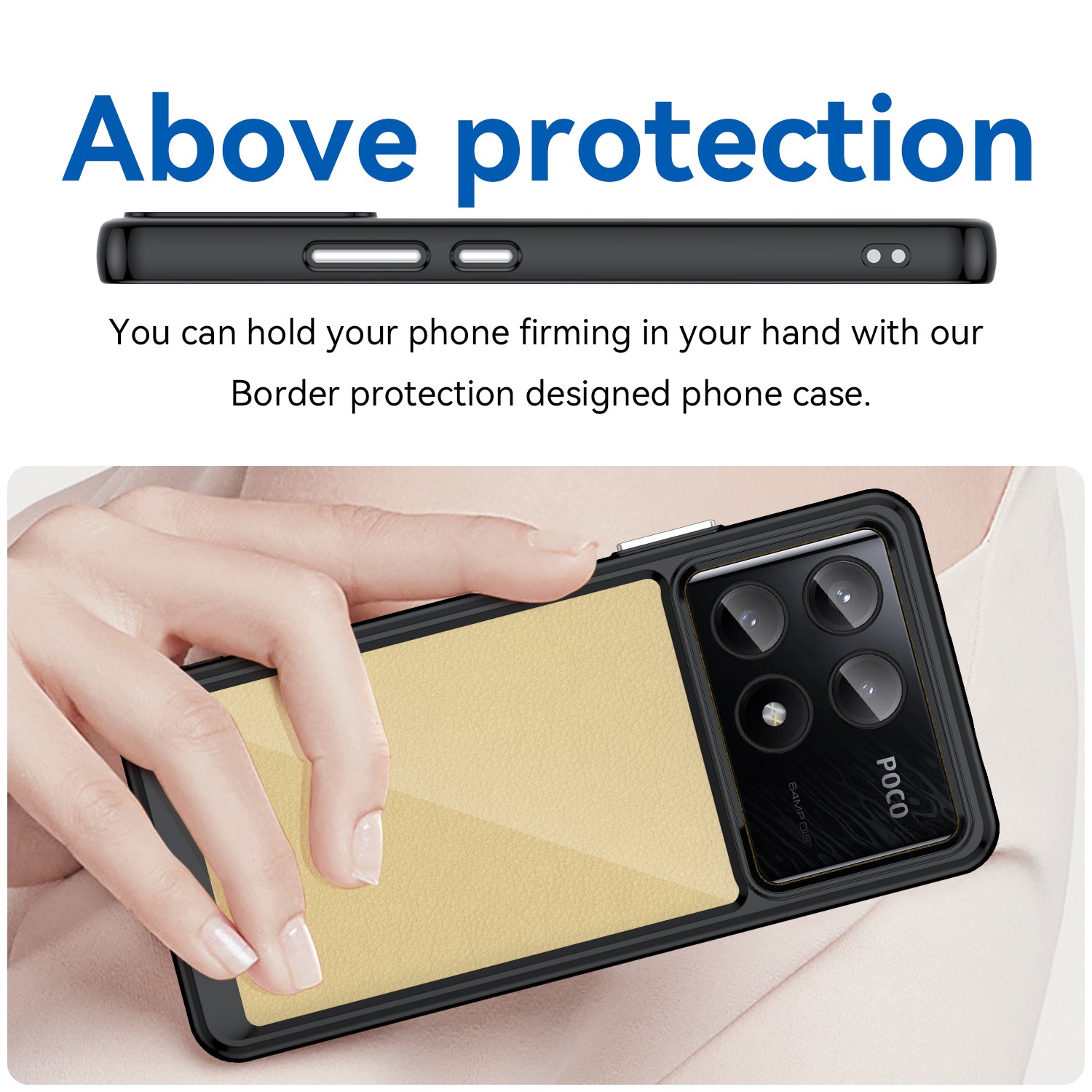For Xiaomi Poco X6 Pro 5G / Redmi K70E 5G Case TPU Frame Clear Acrylic Back Cover