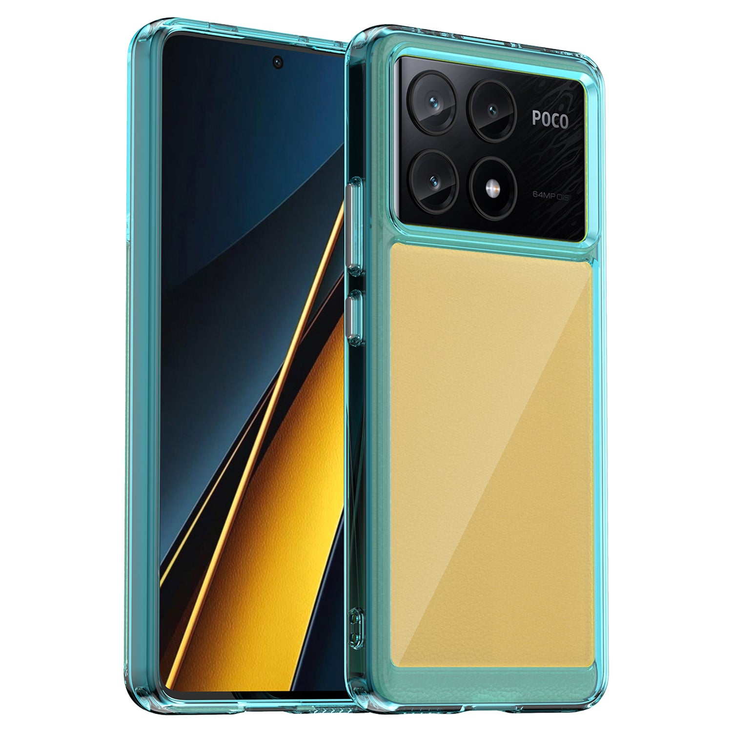 For Xiaomi Poco X6 Pro 5G / Redmi K70E 5G Case TPU Frame Clear Acrylic Back Cover