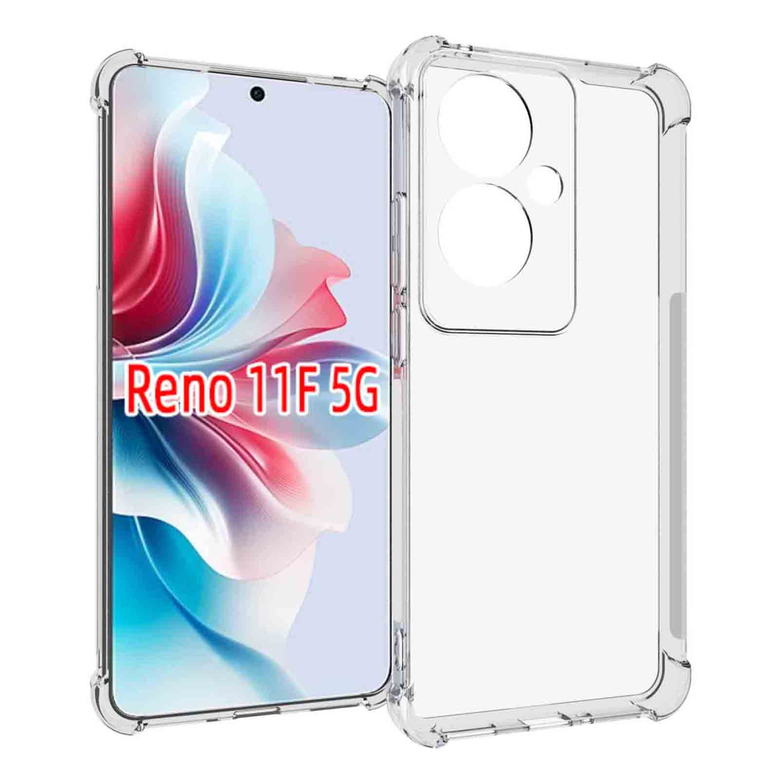 IDEWEI For Oppo Reno11 F 5G Case Airbag Phone Cover Soft TPU Transparent Phone Shell