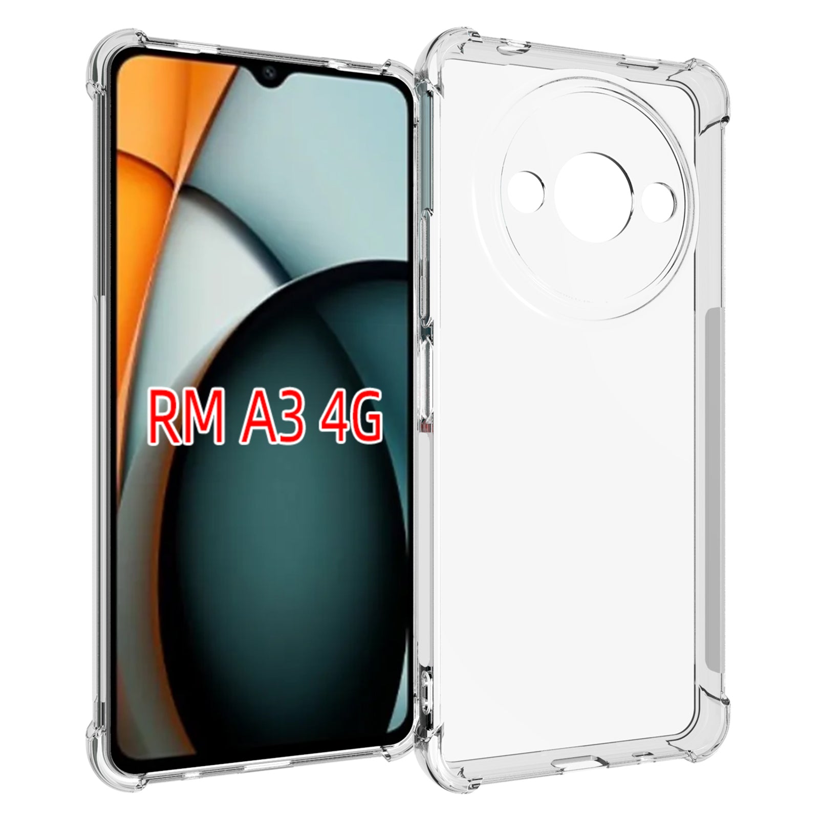 IDEWEI For Xiaomi Redmi A3 / Poco C61 4G Clear Case Airbag Phone Protector Soft TPU Phone Cover