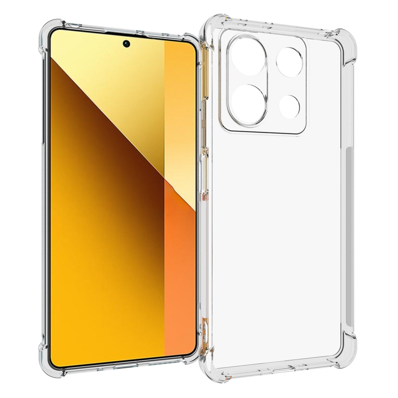 IDEWEI For Xiaomi Redmi Note 13 5G Clear Case Four Corners Airbag Soft TPU Back Phone Shell
