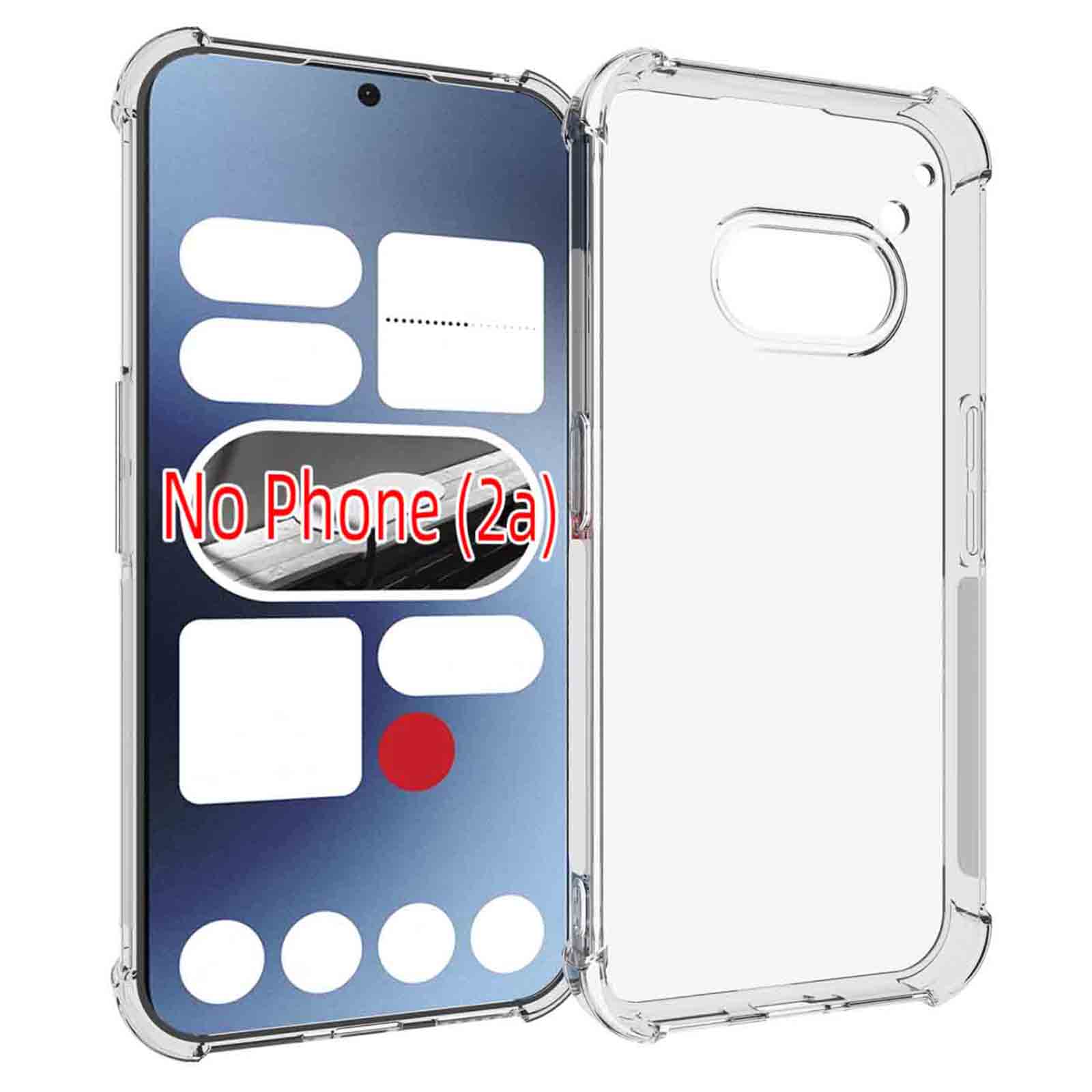 IDEWEI For Nothing Phone (2a) Soft TPU Back Case Four Corners Airbag Ultra Clear Phone Cover