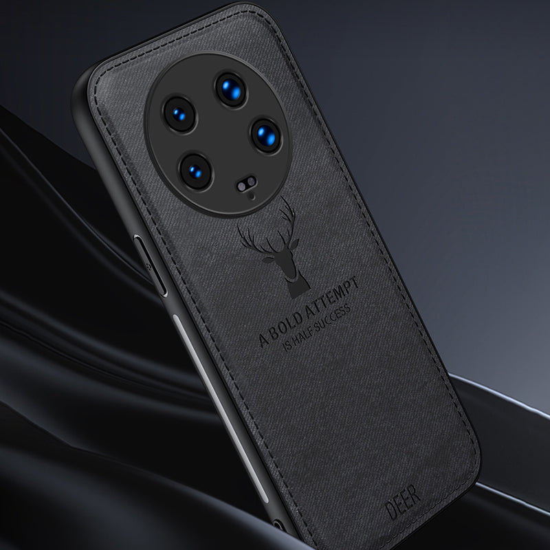 For Xiaomi 14 Ultra Case Deer Pattern PU Leather+PC+TPU Slim Phone Cover
