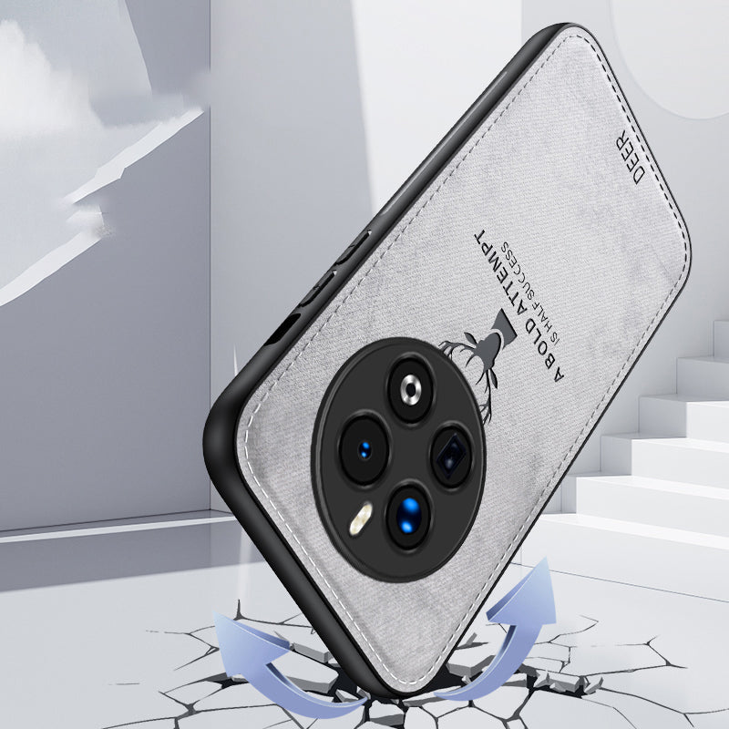 For Realme 12 Pro 5G / 12 Pro+ 5G Protective Case Deer Pattern PU+PC+TPU Slim Phone Cover