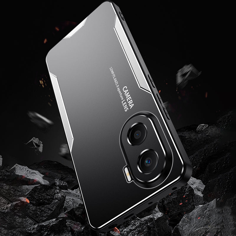 For Honor X40i 5G Shockproof Case Anti-Drop Metal+TPU+PC Phone Cover