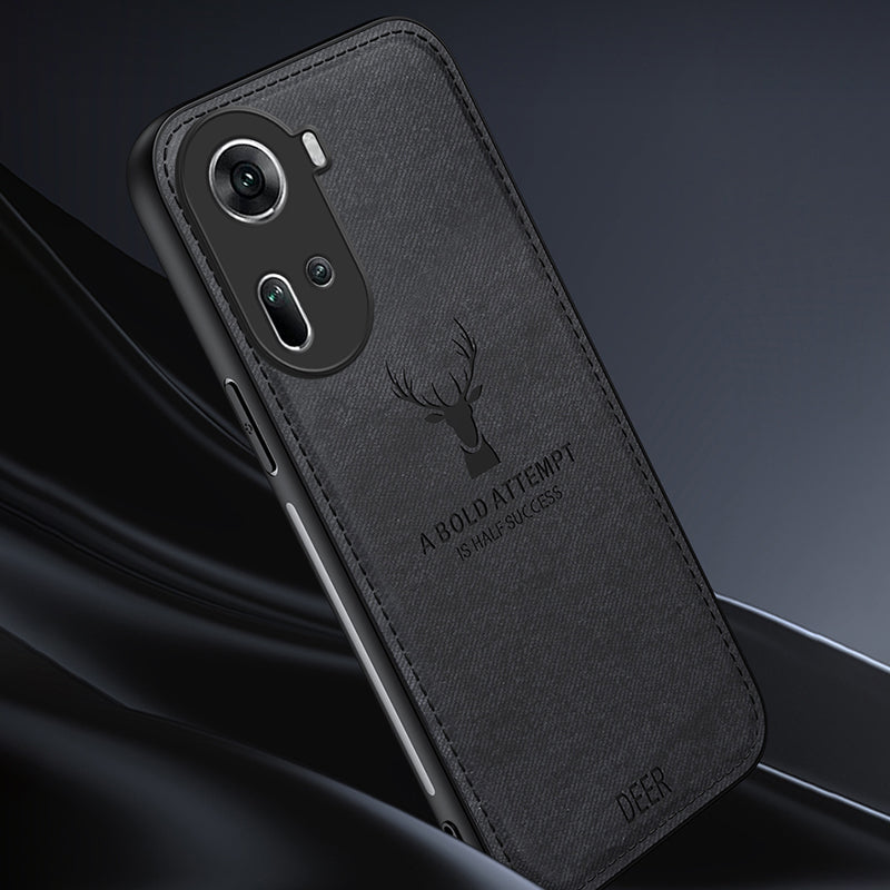 For Oppo Reno11 5G (Global) Case Deer Pattern PU+PC+TPU Anti-Drop Phone Case