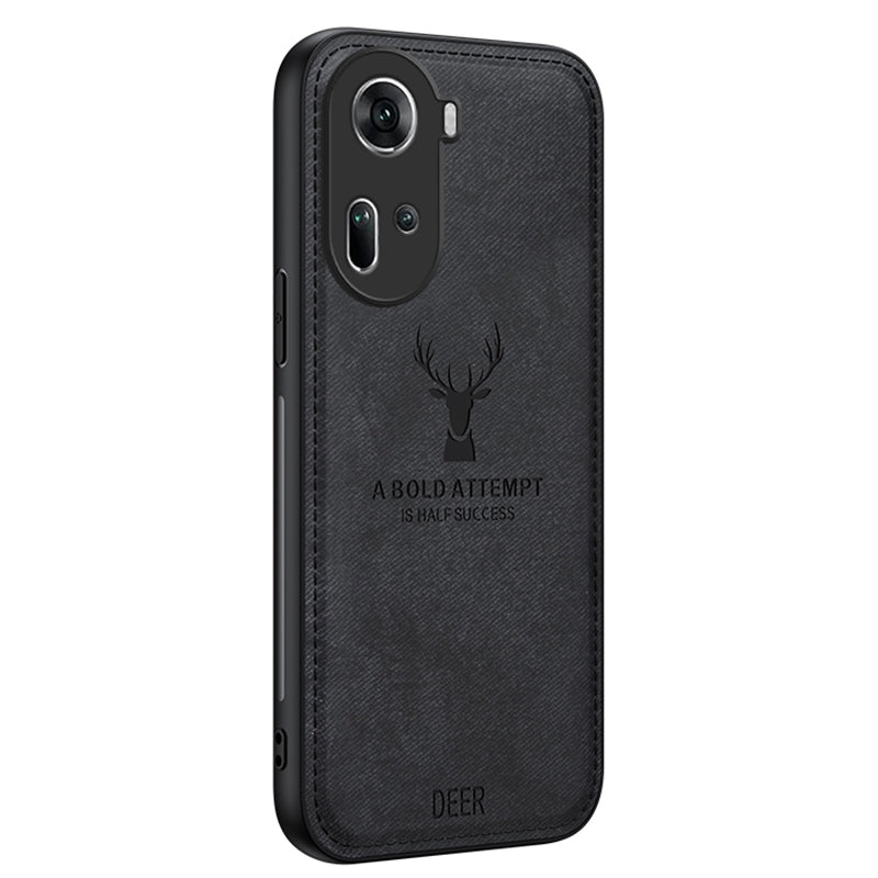 For Oppo Reno11 5G (Global) Case Deer Pattern PU+PC+TPU Anti-Drop Phone Case