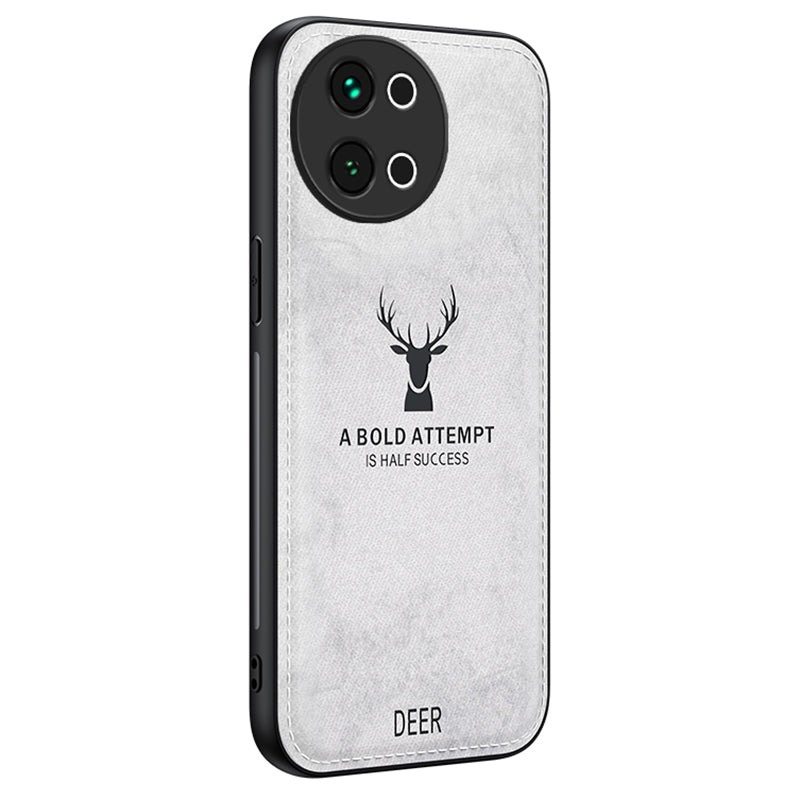 For vivo S18e 5G Shockproof Case Deer Pattern PU Leather+PC+TPU Phone Cover