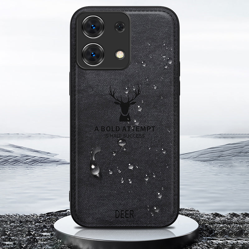 For Xiaomi Redmi Note 13 Pro 4G / Poco M6 Pro 4G Case Deer Pattern PU+PC+TPU Slim Phone Cover