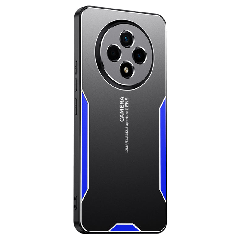 For U-Magic Enjoy 50 Plus Case PC+TPU+Aluminium Alloy Back Anti-Fall Phone Cover