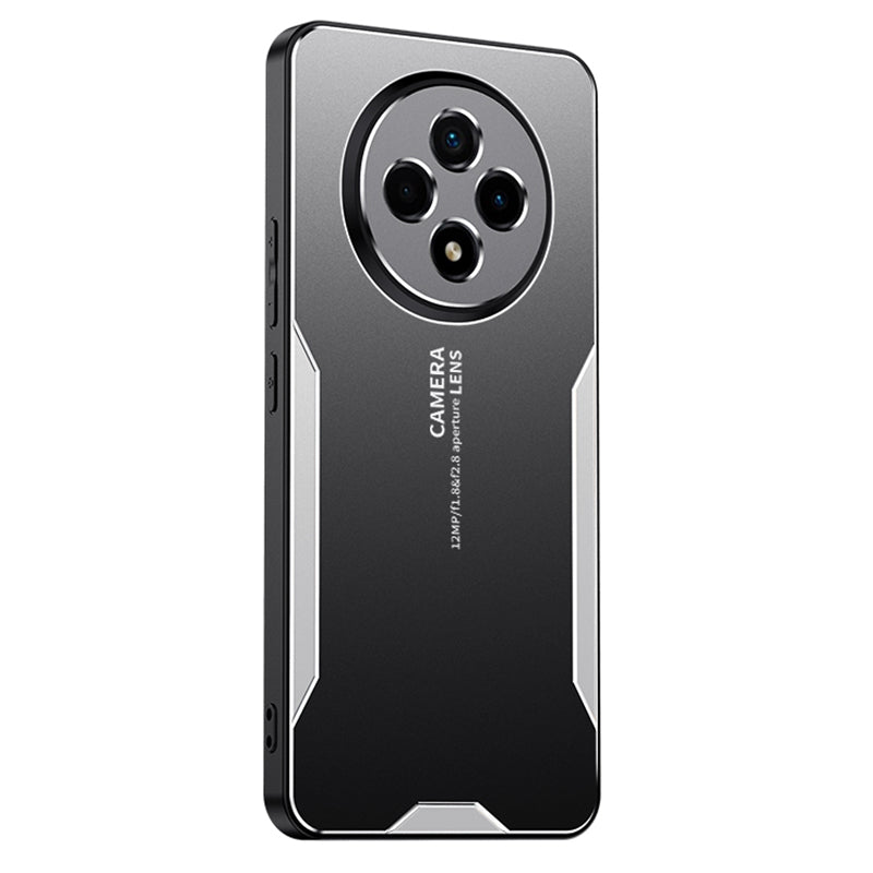 For U-Magic Enjoy 50 Plus Case PC+TPU+Aluminium Alloy Back Anti-Fall Phone Cover