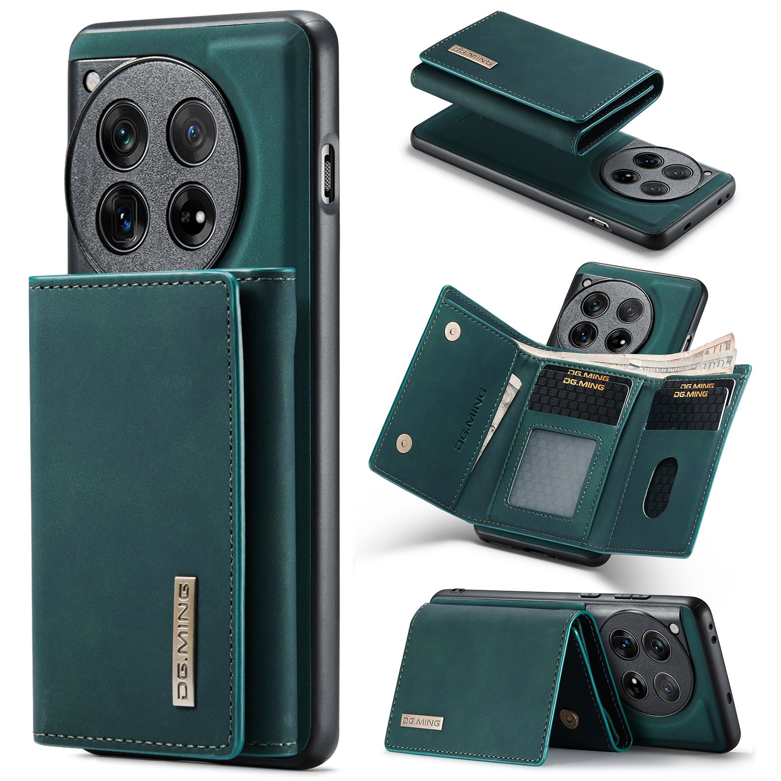 DG.MING M1 Series for OnePlus 12 5G Case Detachable Wallet Phone Cover