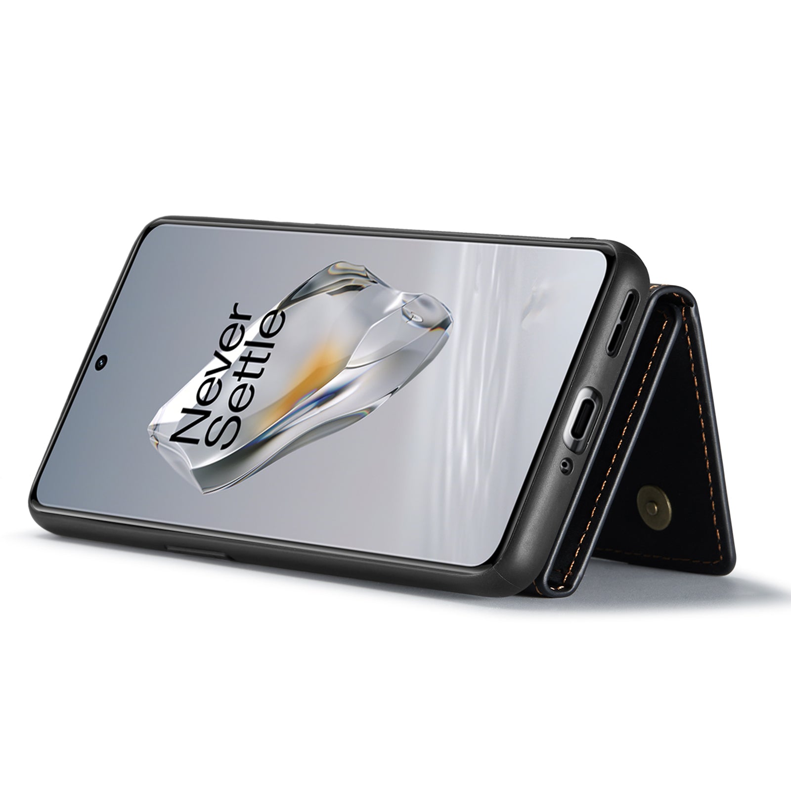 DG.MING M2 Series for OnePlus 12 5G Kickstand Case Detachable Magnetic Wallet Phone Cover