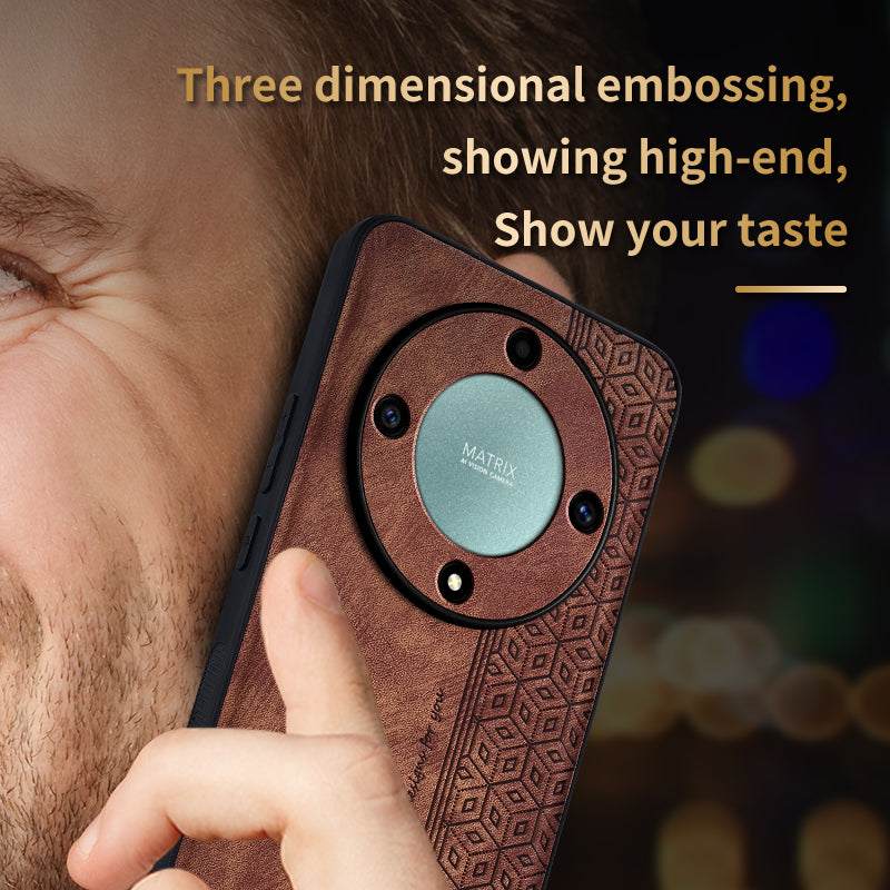 AZNS For Honor X9b 5G / Magic6 Lite 5G Case Anti-Scratch PU Leather Coated TPU Phone Cover