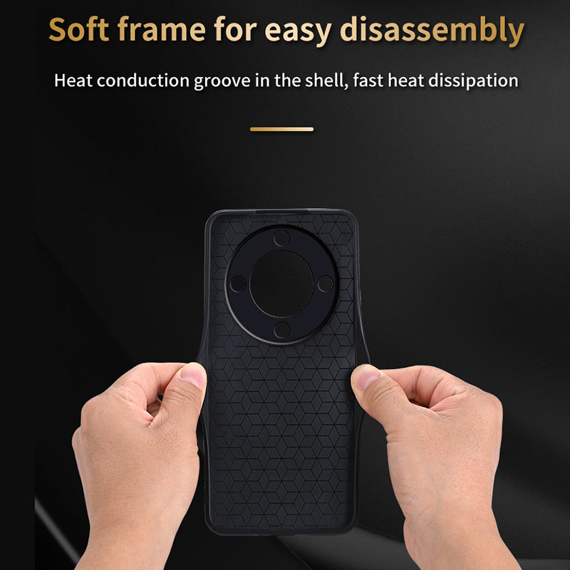 AZNS For Honor X9b 5G / Magic6 Lite 5G Case Anti-Scratch PU Leather Coated TPU Phone Cover
