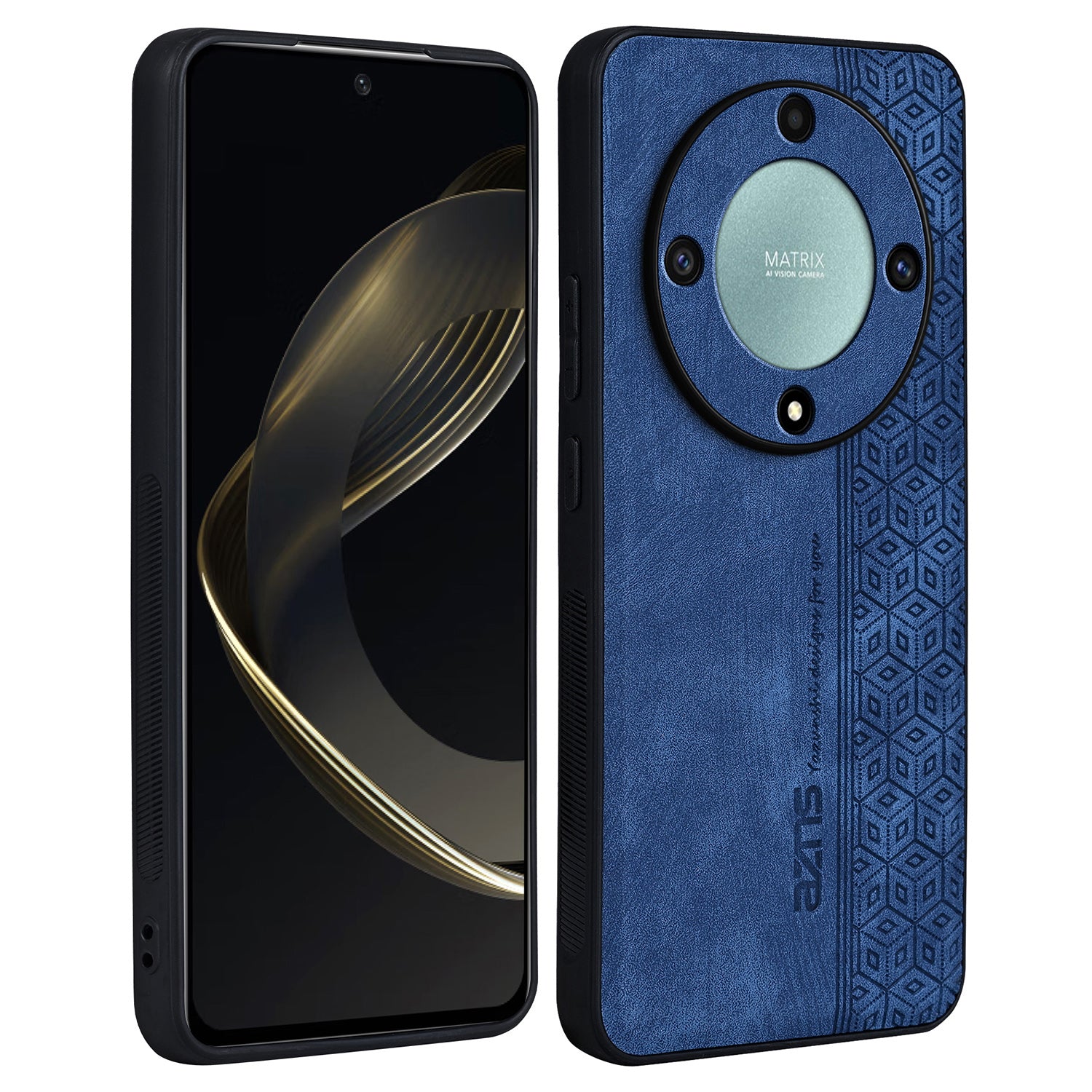 AZNS For Honor X9b 5G / Magic6 Lite 5G Case Anti-Scratch PU Leather Coated TPU Phone Cover
