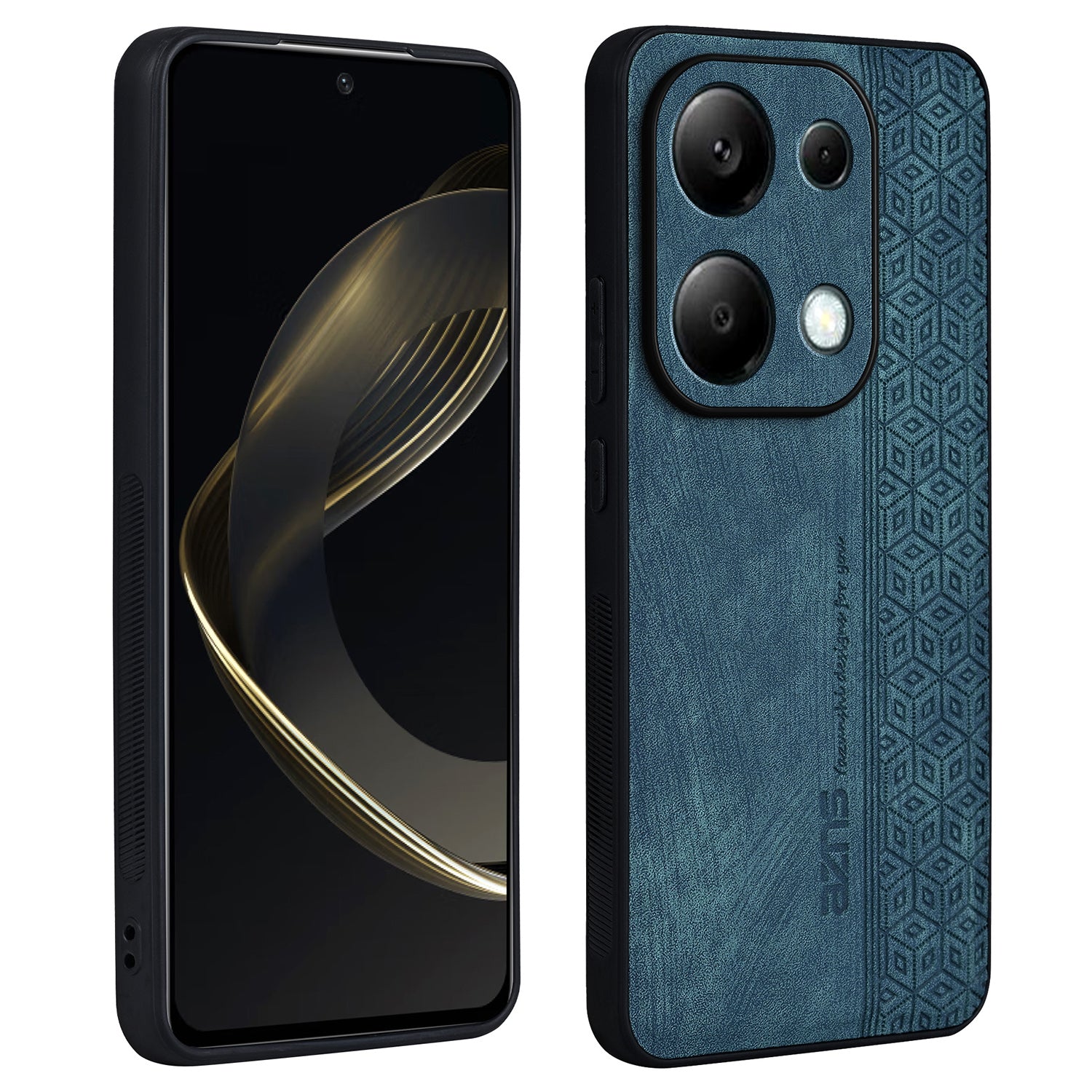 AZNS For Xiaomi Redmi Note 13 Pro 4G / Poco M6 Pro 4G Case Shockproof PU Leather Covered TPU Phone Shell