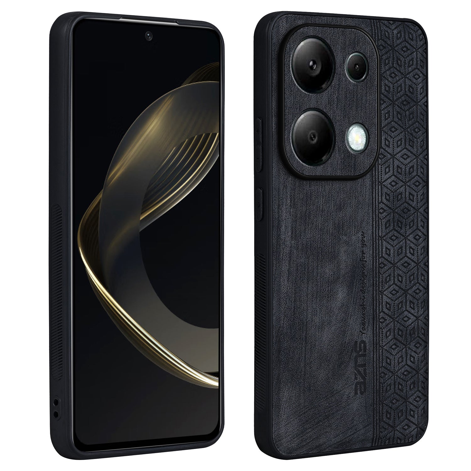 AZNS For Xiaomi Redmi Note 13 Pro 4G / Poco M6 Pro 4G Case Shockproof PU Leather Covered TPU Phone Shell