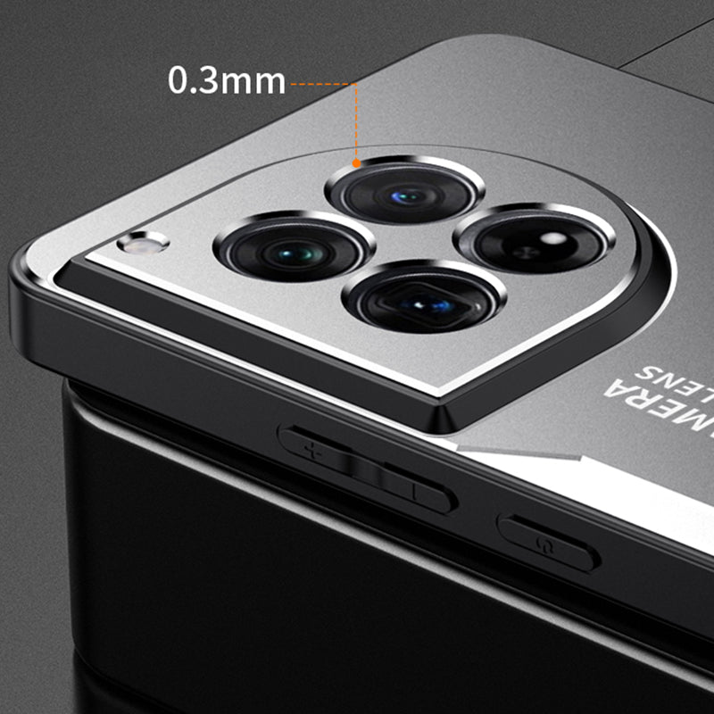 For OnePlus Ace 3 5G / 12R 5G Case Protective Aluminum Alloy+TPU+PC Phone Cover