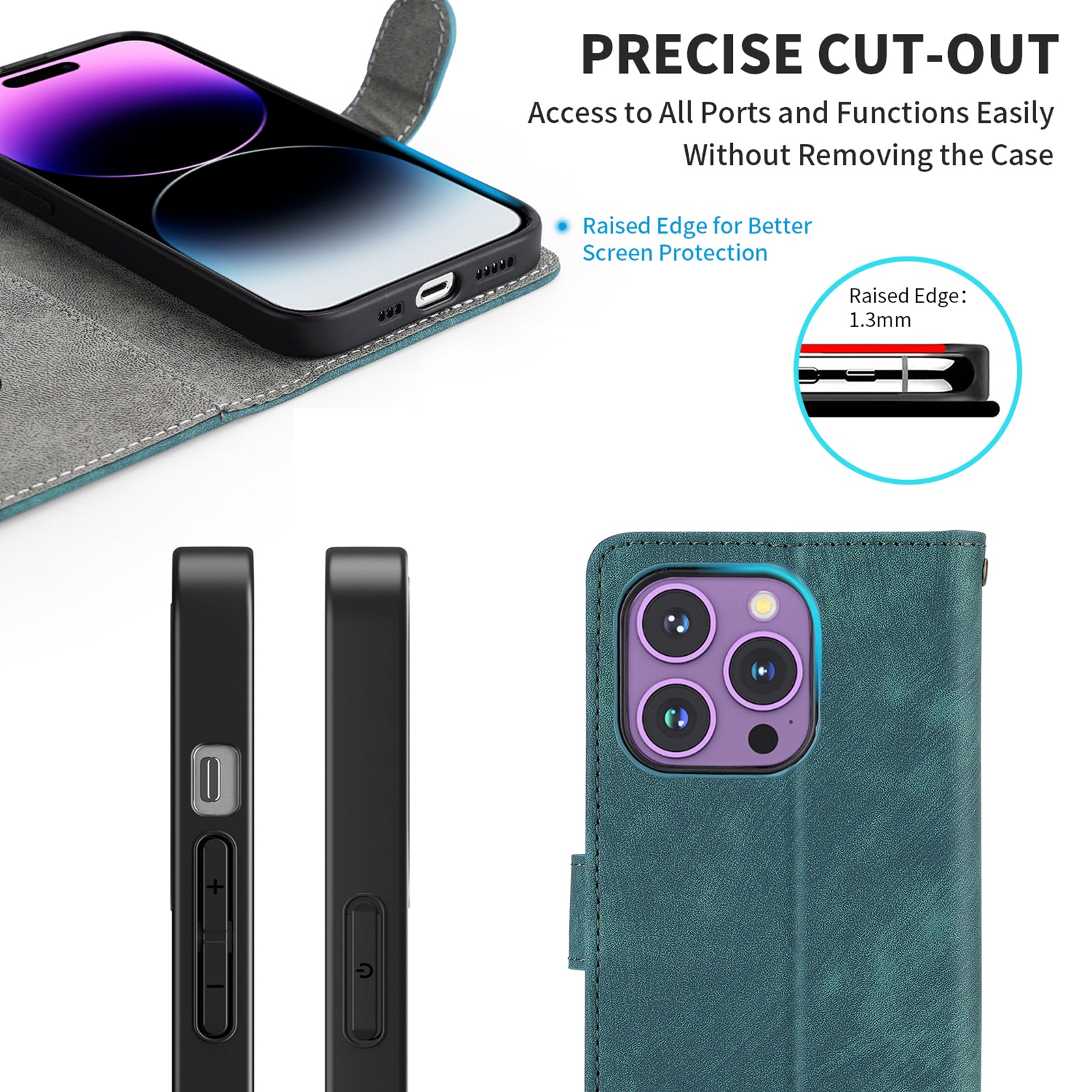 For vivo Y200e 5G /  V40 SE 5G /  Y100 5G (Indonesia) /  V30 Lite 4G /  T3 5G Case RFID Blocking PU Leather Stand Cover with Wrist Strap
