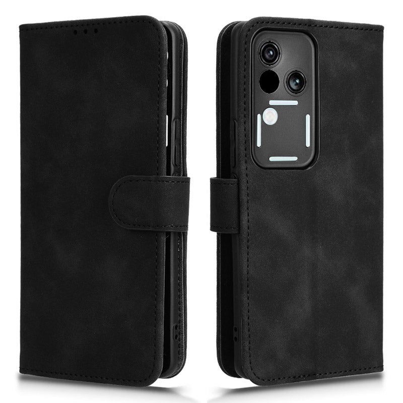 For vivo S18 5G Protective Case Skin-Touch Leather Flip Phone Cover