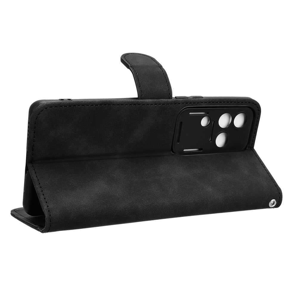 For vivo S18 5G Protective Case Skin-Touch Leather Flip Phone Cover