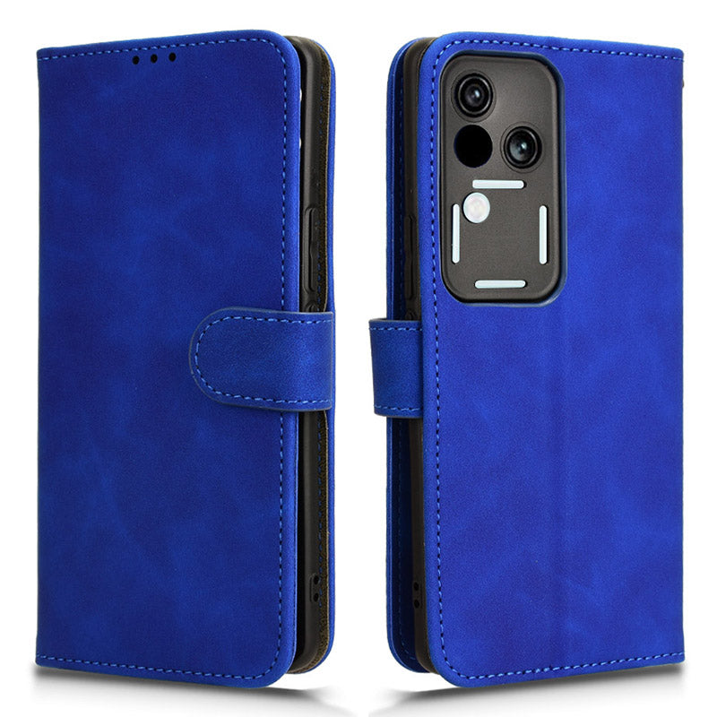 For vivo S18 5G Protective Case Skin-Touch Leather Flip Phone Cover