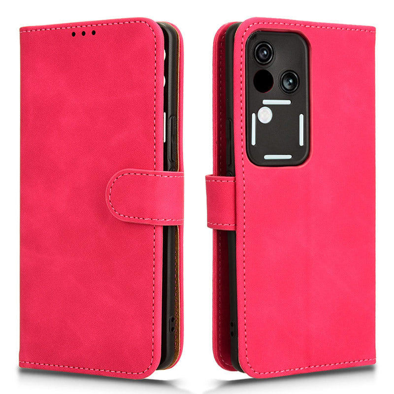 For vivo S18 5G Protective Case Skin-Touch Leather Flip Phone Cover