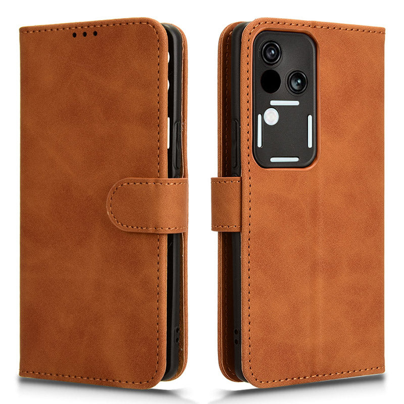 For vivo S18 5G Protective Case Skin-Touch Leather Flip Phone Cover