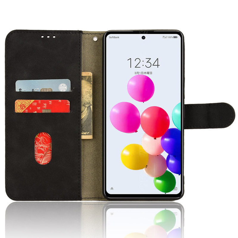 For ZTE Anshin Family A303ZT Leather Case Skin-Touch Scratch Resistant Phone Cover