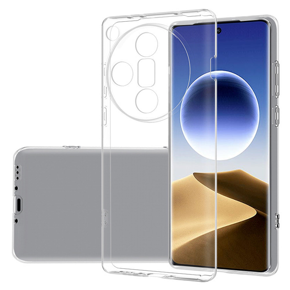 For Oppo Find X7 Ultra Case Shockproof Thin Transparent TPU Phone Cover