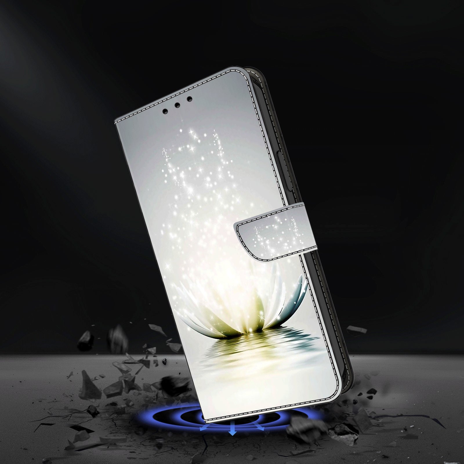 For Honor Magic6 Lite 5G / X9b 5G Wallet Case Anti-Drop 3D Pattern Printing Phone Cover